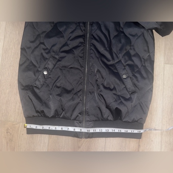 Hollister Black Bomber Jacket Varsity Style 🍷 - Picture 7 of 10